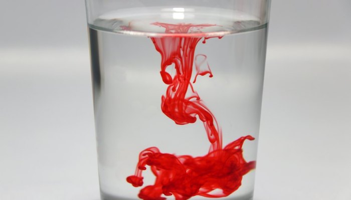 Adding food coloring to water