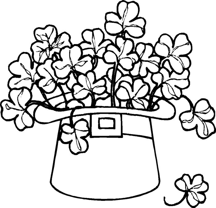 St patricks coloring pages