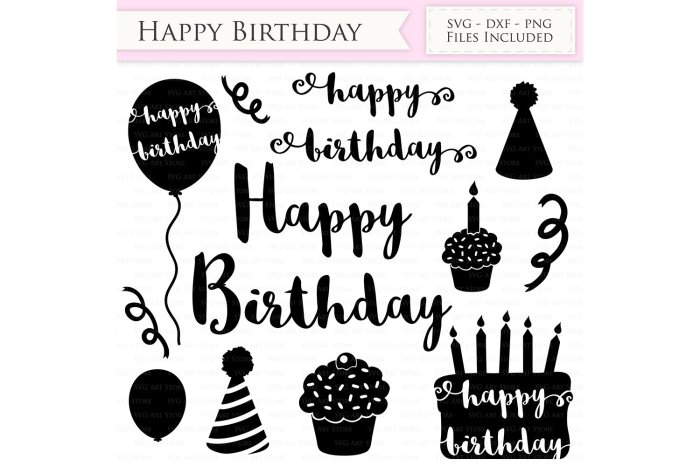 Birthday Party Decoration SVGs A Comprehensive Guide