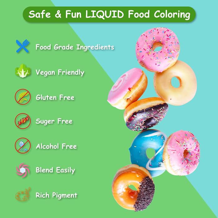 Does food coloring have sugar