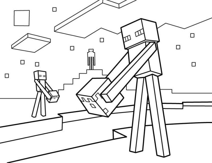 Mutant Mods Minecraft Coloring Page