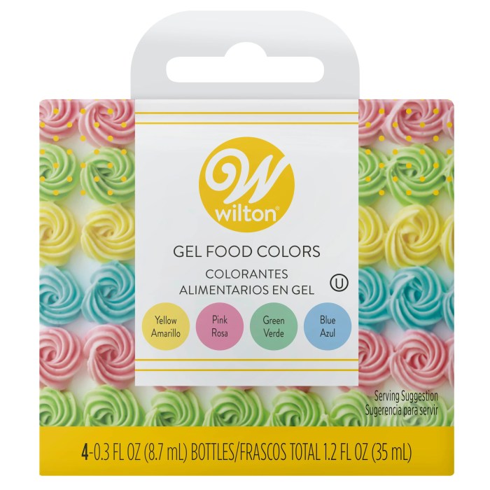 Wilton Gel Food Coloring Color Chart Guide