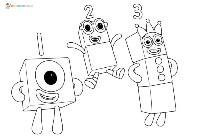 Numberblocks Coloring Pages Fun & Learning!