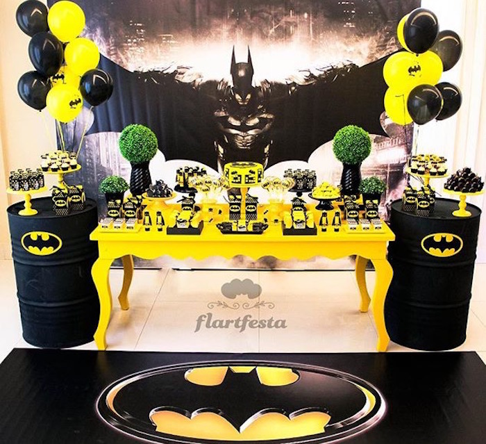 Batman theme birthday decoration