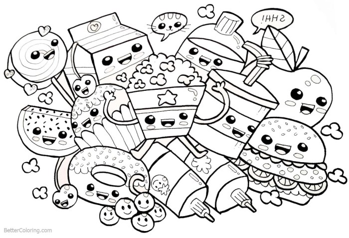 Food Kawaii Cute Coloring Pages A Critical Analysis