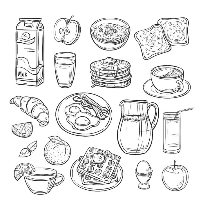 Printable food coloring sheets