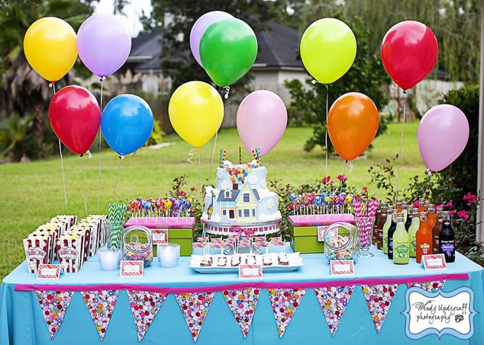 Happy birthday decoration table