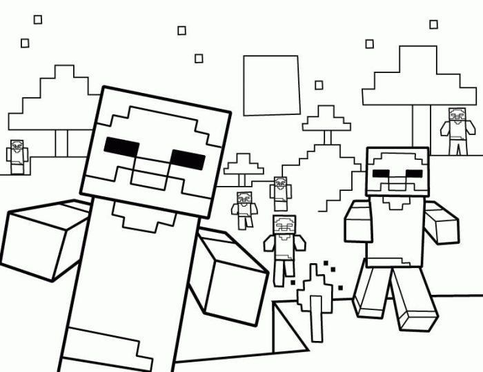 Mutant Mods Minecraft Coloring Pages