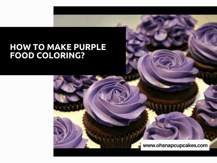 How do i make purple food coloring