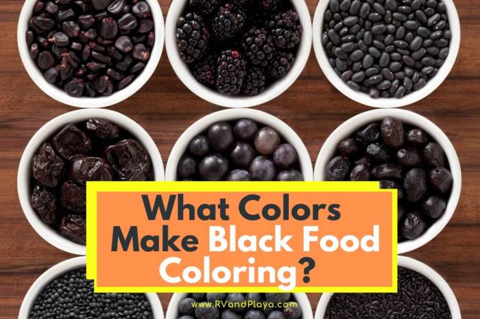 What 2 Colors Make Black Food Coloring?