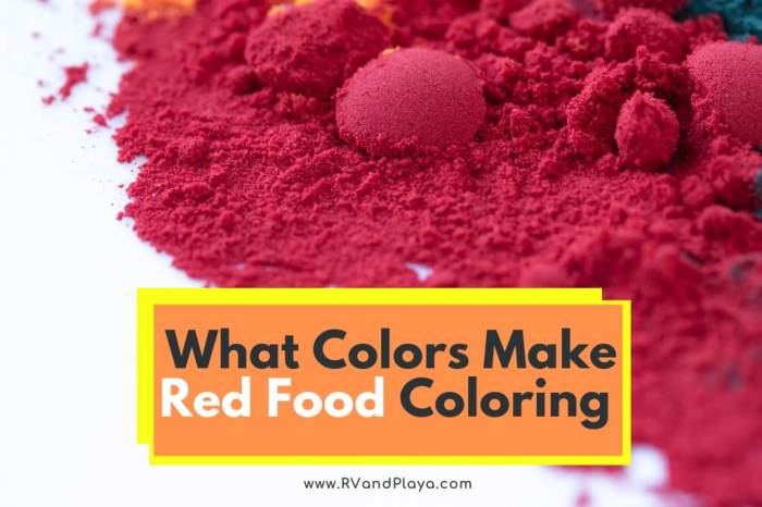 How to make red from food coloring