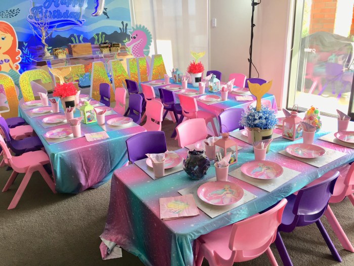 Decoration for birthday party table