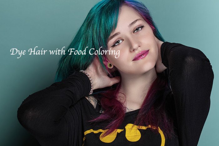 Hair Color with Food Coloring A Risky Experiment?