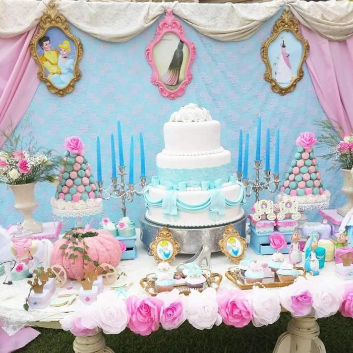 Birthday disney party themes princess theme cinderella first decorations 1st parties choose board girl baby