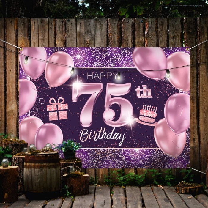 75th Birthday Decoration Ideas