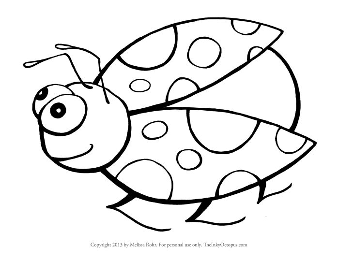 Ladybug coloring pages