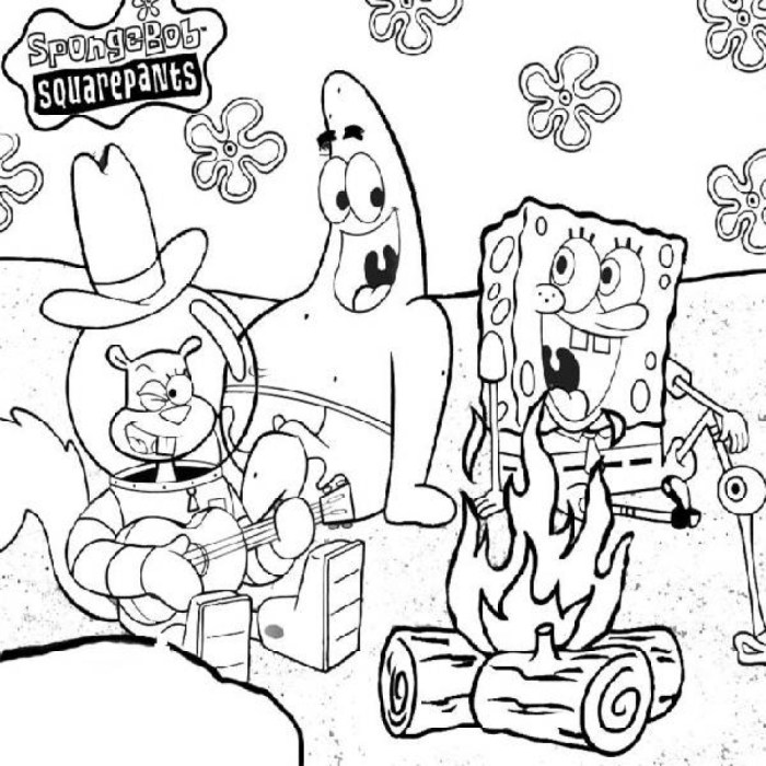 Sponge bob color pages