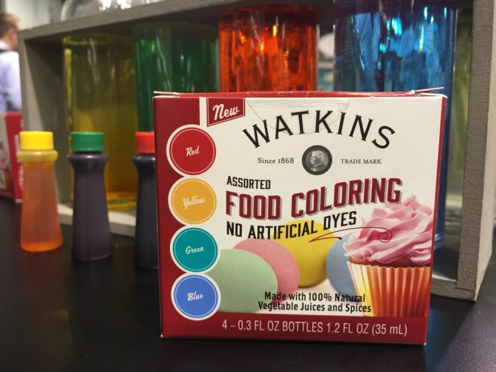 Watkins red food coloring