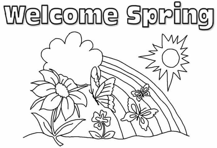 Springtime Coloring Pages A Blooming Delight