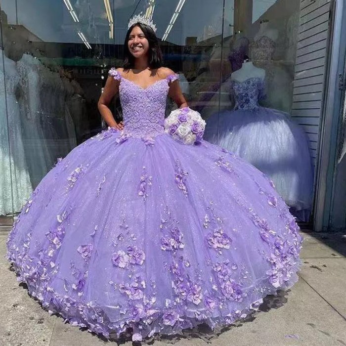 Purple and pink wedding dresses