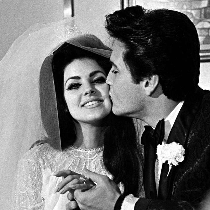 Priscilla presley wedding dress replica