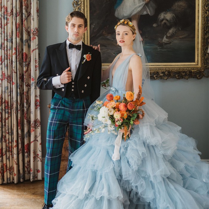 Powder blue dress for wedding guest