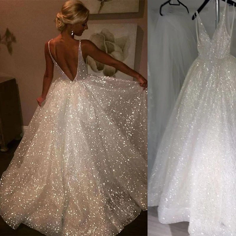 Princess sparkly wedding dresses