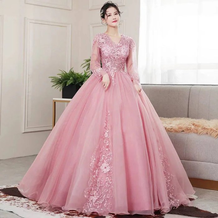 Princess wedding dresses pink