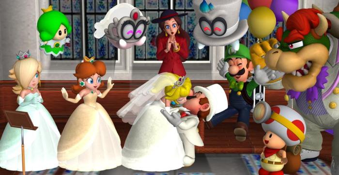 Princess peach wedding dress movie